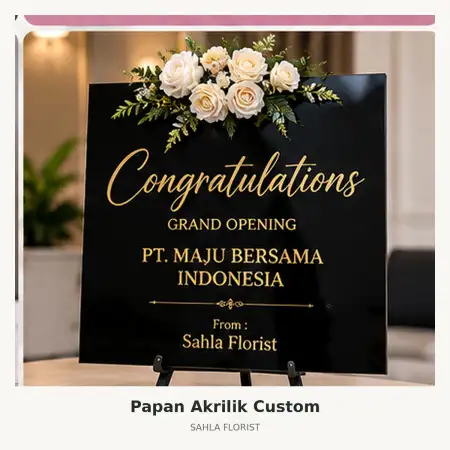 Papan Bunga Akrilik Sarolangun